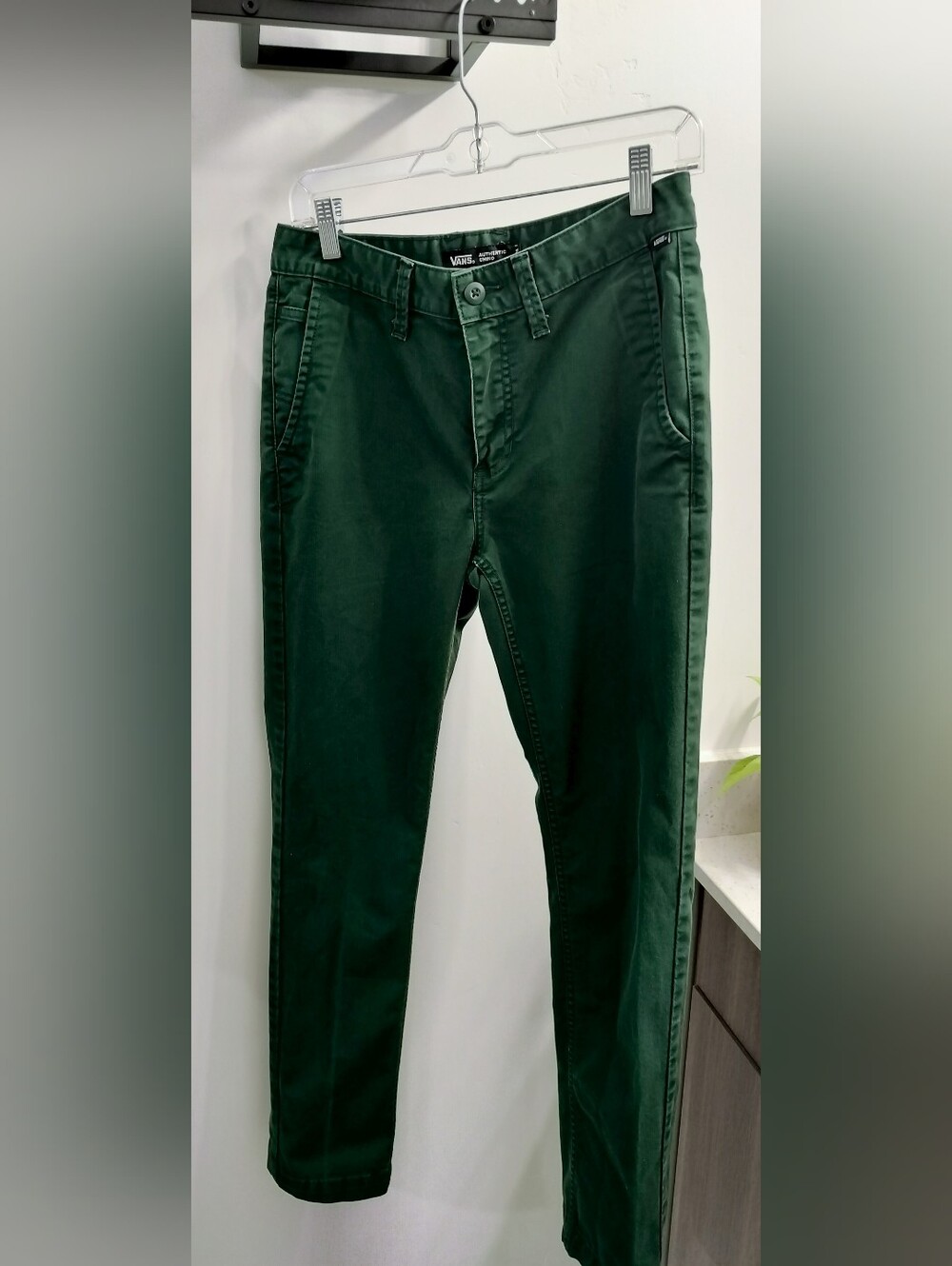 Vans Authentic Chino Men's 29x30 Slim Fit Pants DarkGreen VN0A5FJ7BD6 Offthewall